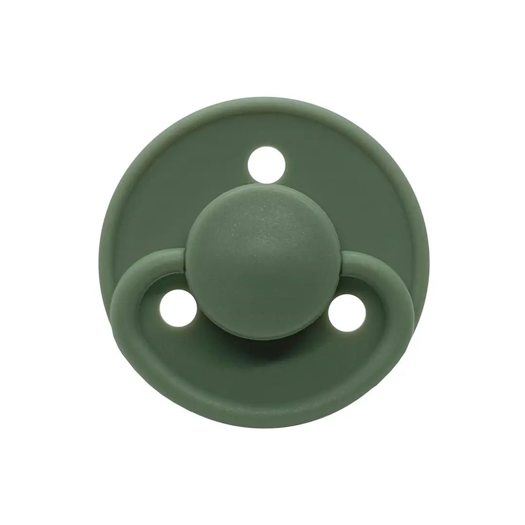 Chupetes Verdes Redondos Mininor Látex 0m+ 2 uns