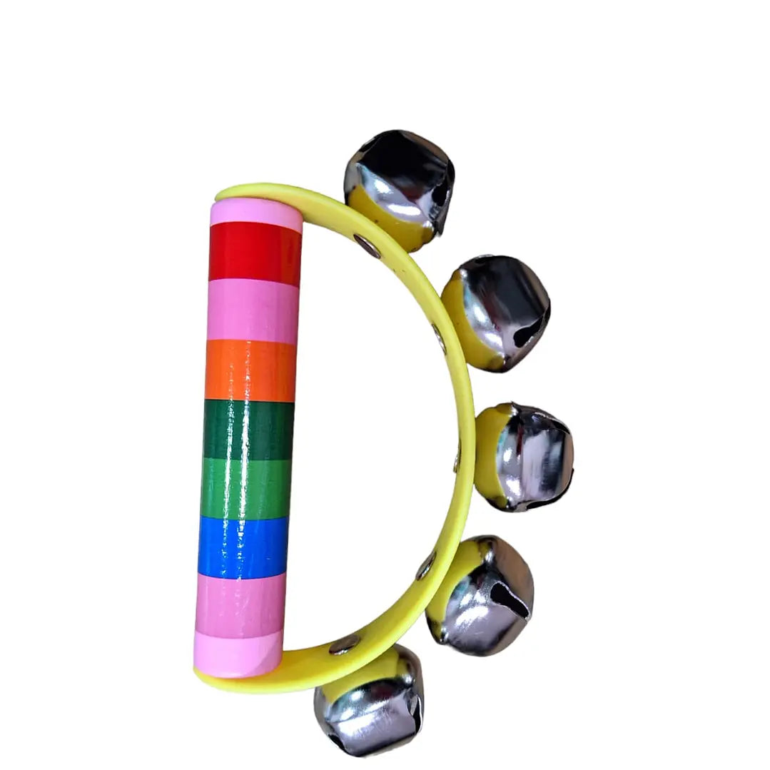 Cascabel Manilla de Madera Amarillo