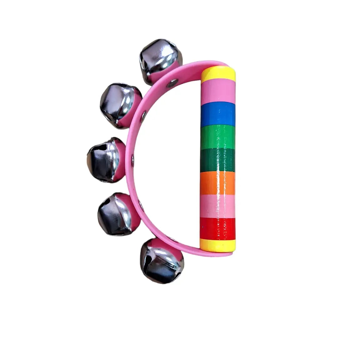 Cascabel Manilla de Madera Rosado