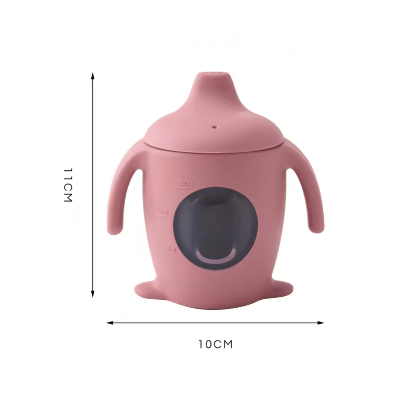 Vaso de Silicona con Boquilla Rosado