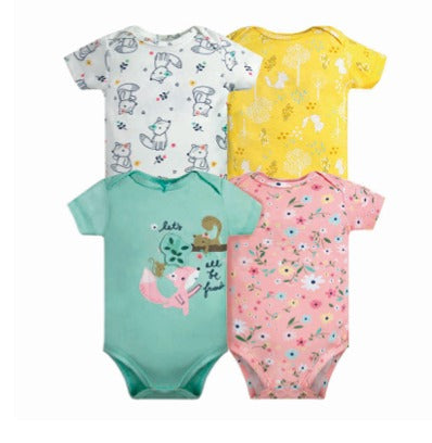 Pack 4 Bodies Ardilla Menta💚