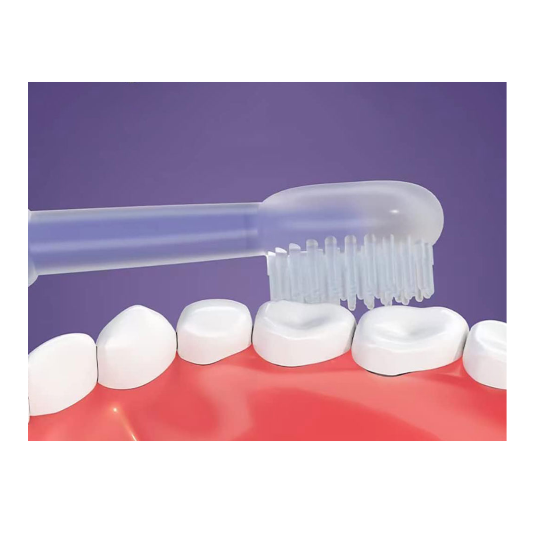 Set 3 Cepillos Dentales de Silicona Lila