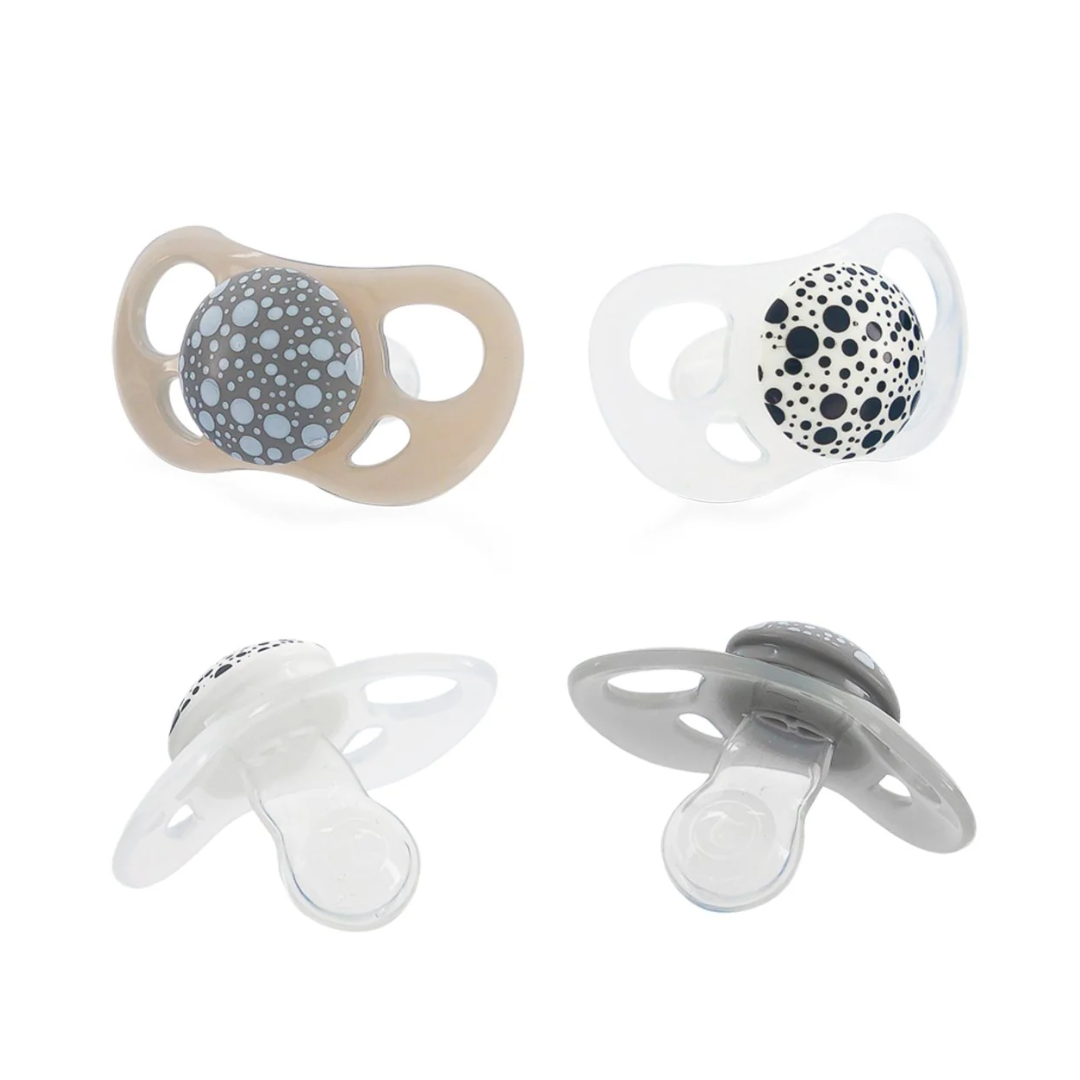 Chupetes Gris & Blanco Twistshake 0 a 6 meses