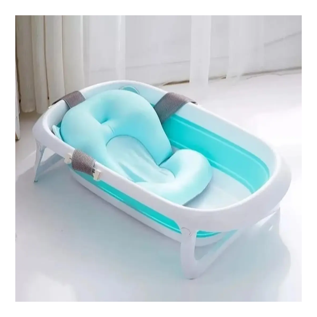 Hamaca Para Bañera Acolchada Celeste