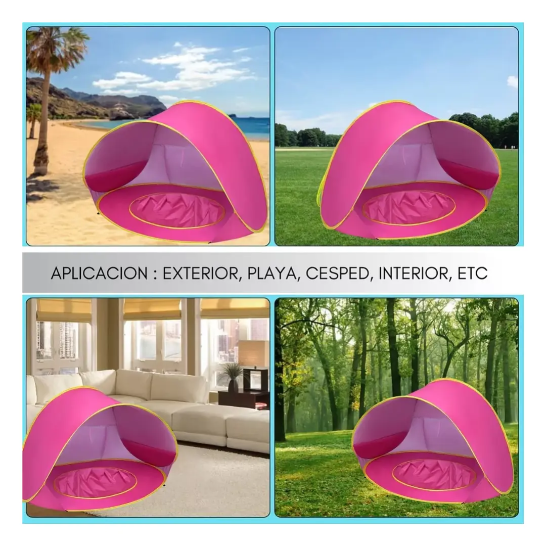 Carpa con Piscina Rosado