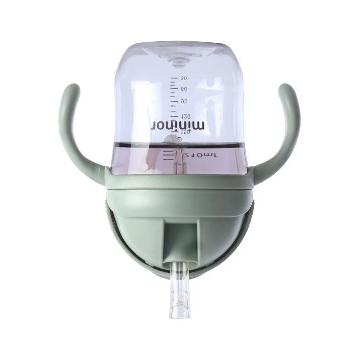 Vaso con Bombilla Verde Mininor