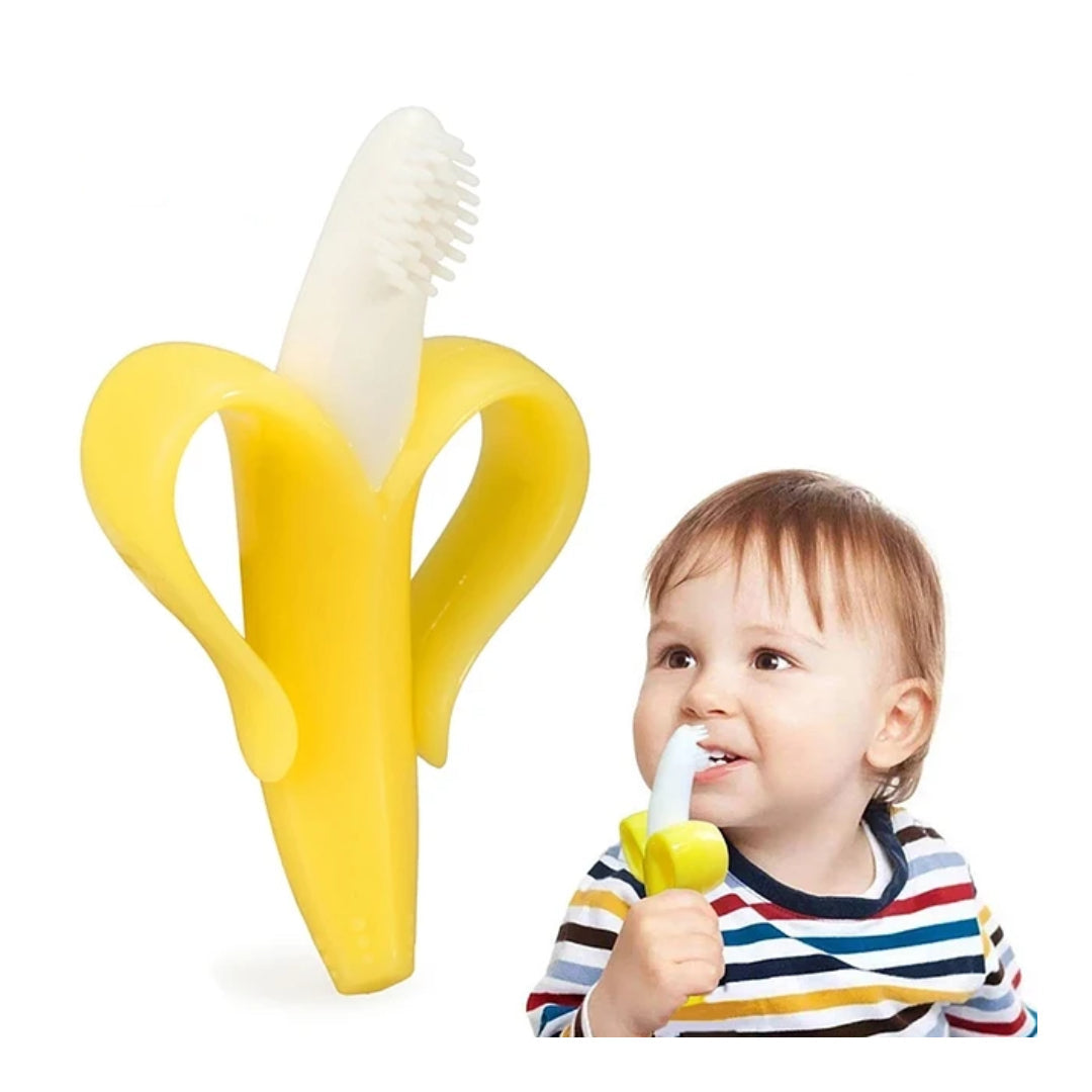 Mordedor de Silicona Cepillo Banana