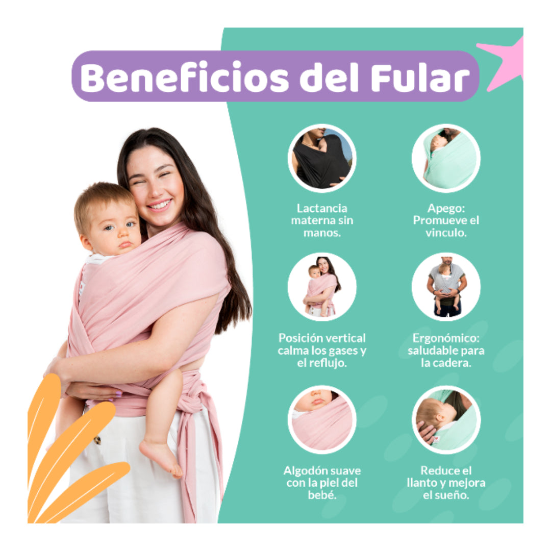 Fular Algodón Semielasticado Verde