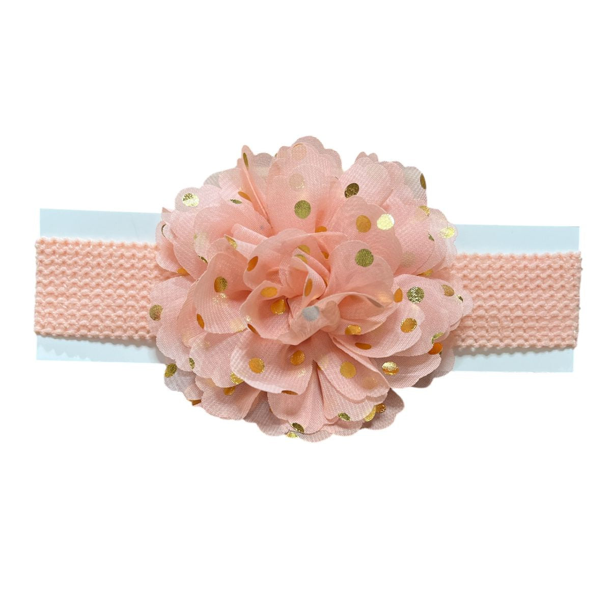 Cintillo Diseño Flor Dorado