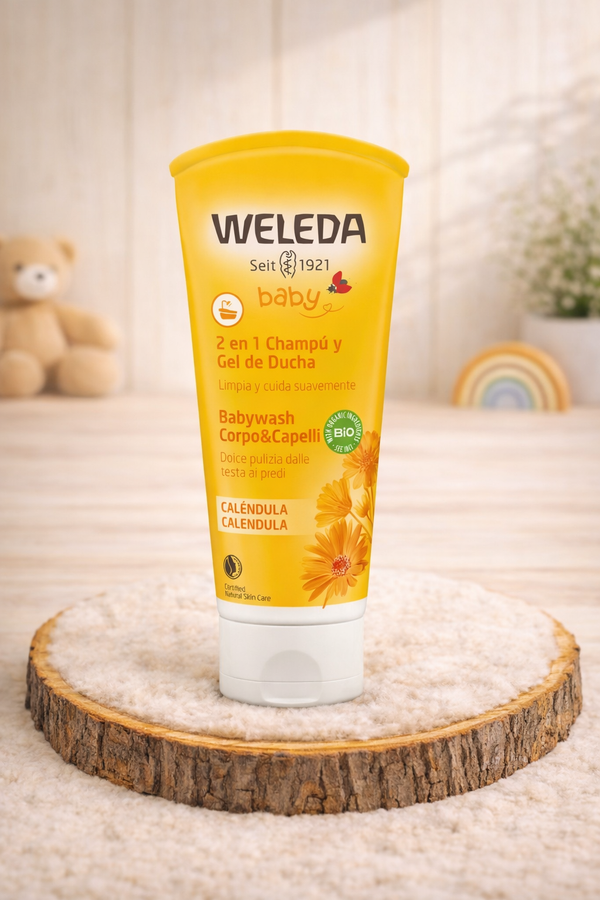 Shampoo y Gel de Ducha de Caléndula Bebé 200 ml: Weleda para tu bebé