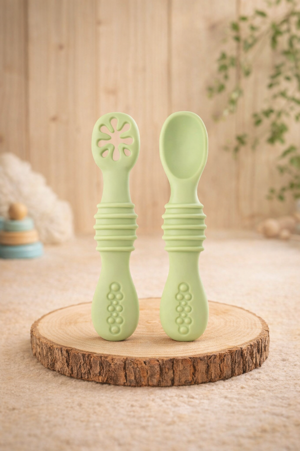 Set 2 Cucharas de Aprendizaje Colección Boreal: para las comidas de tu bebé