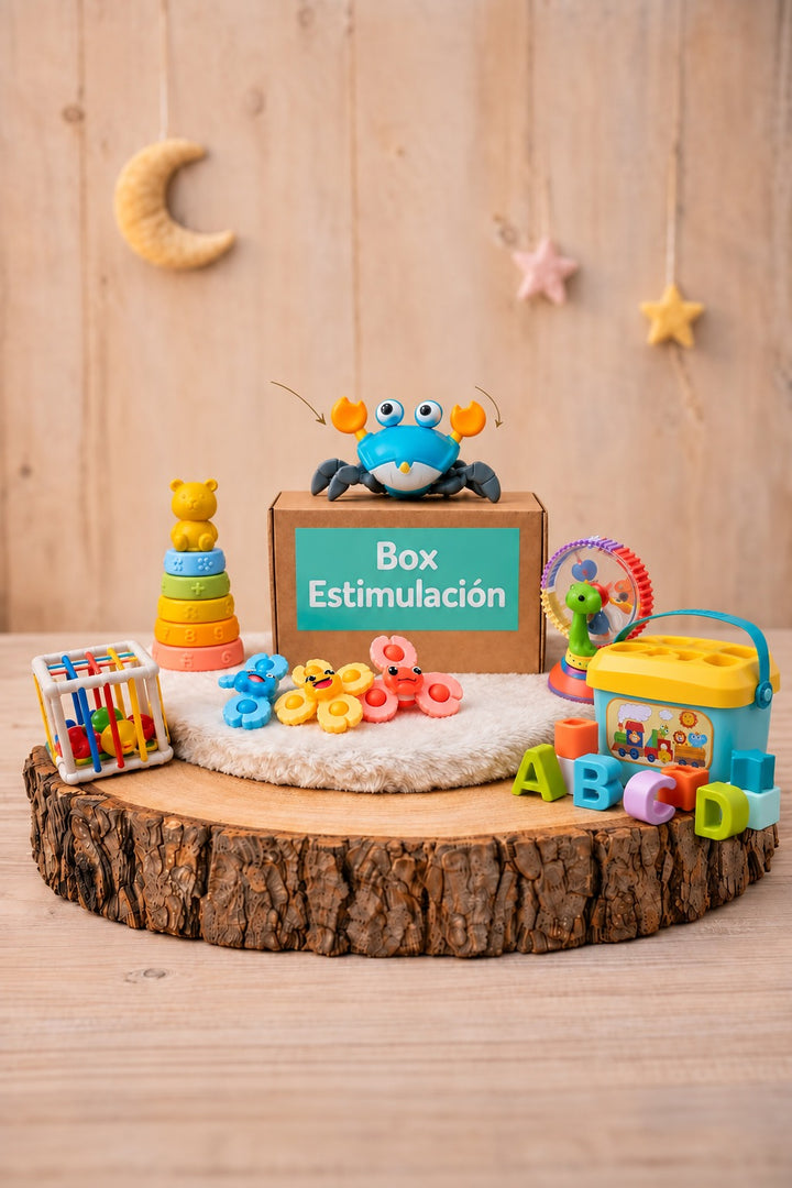 Box Estimulación Temprana de 6 a 12 Meses Aventura Marina Apilable