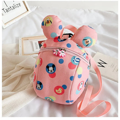 Mochila con Arnés Rosada