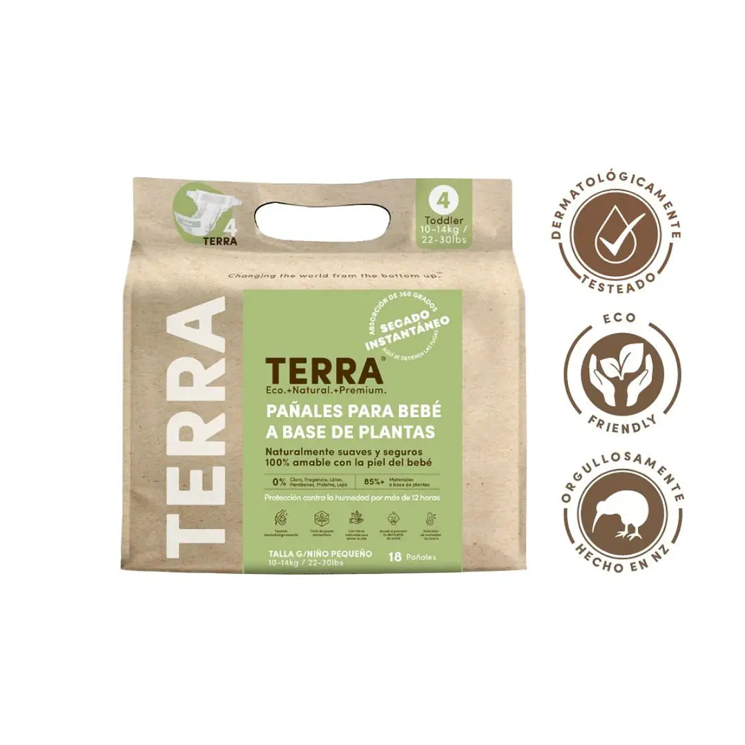 Pañales Terra Talla G Biodegradables