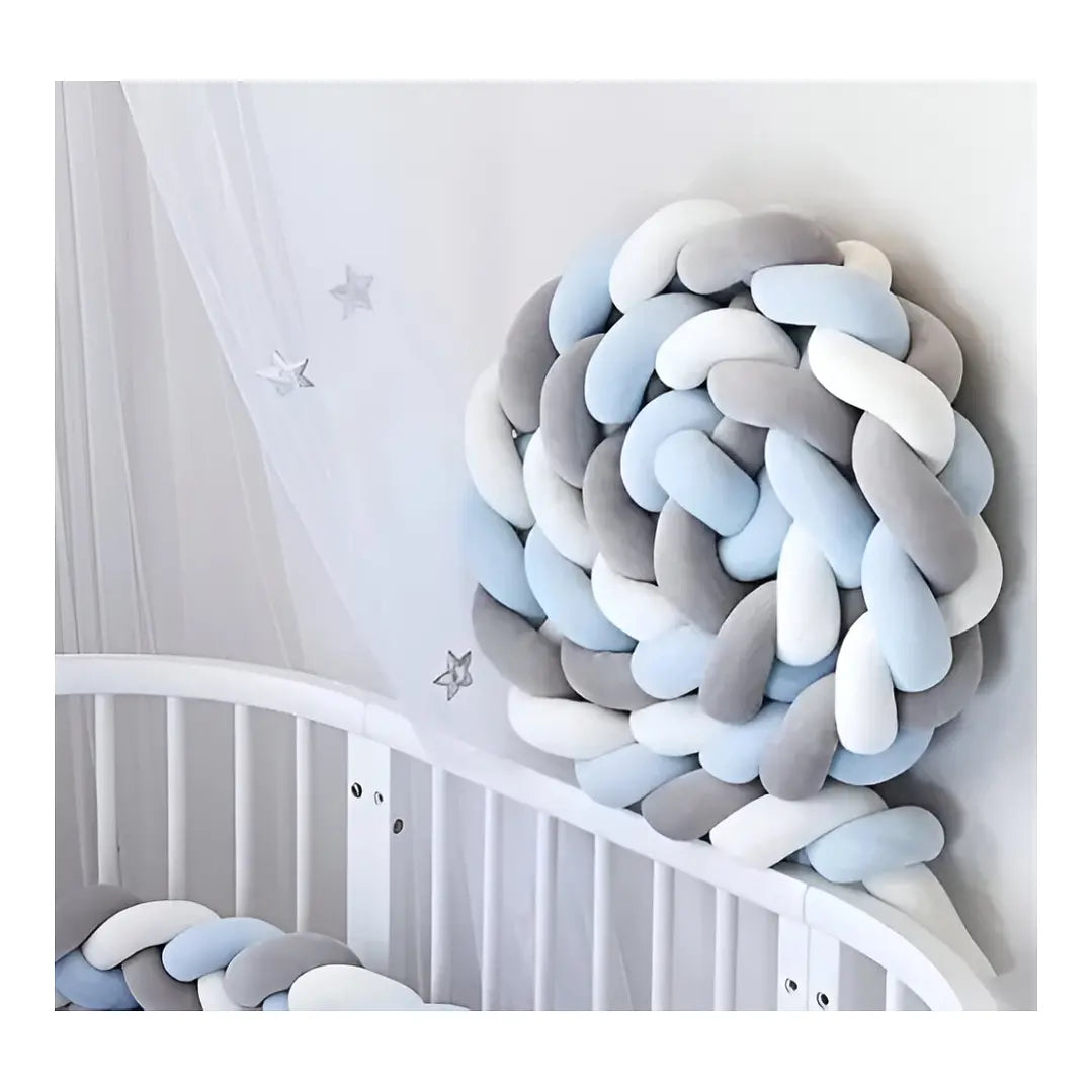 Cojín Trenzado de 3 Metros Celeste