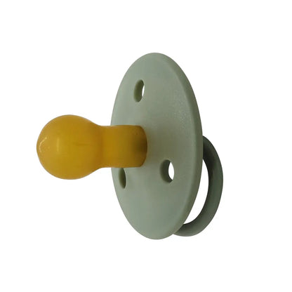 Chupetes Verdes Redondos Mininor Látex 0m+ 2 uns