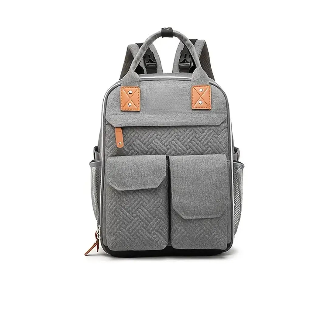 Mochila Maternal más Mudador Gris