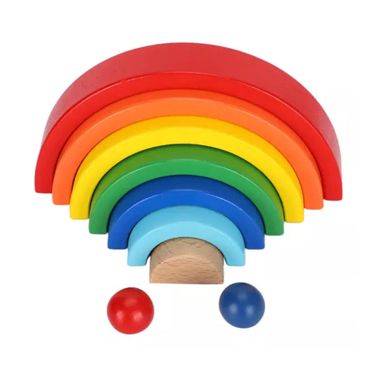 Arcoíris de Madera 9 Piezas