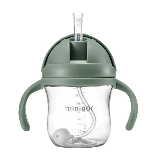 Vaso con Bombilla Verde Mininor