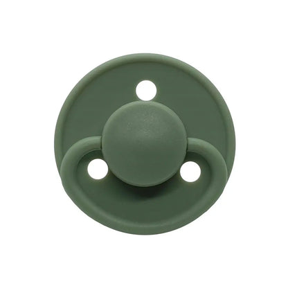 Chupetes Verdes Redondos Mininor Látex 0m+ 2 uns