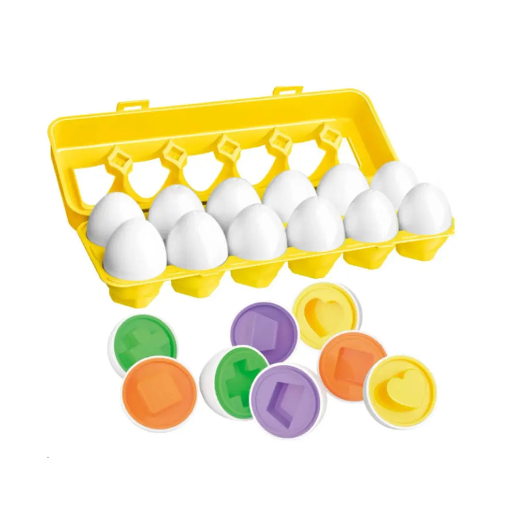 Huevos de Encaje Formas y Colores Amarillo