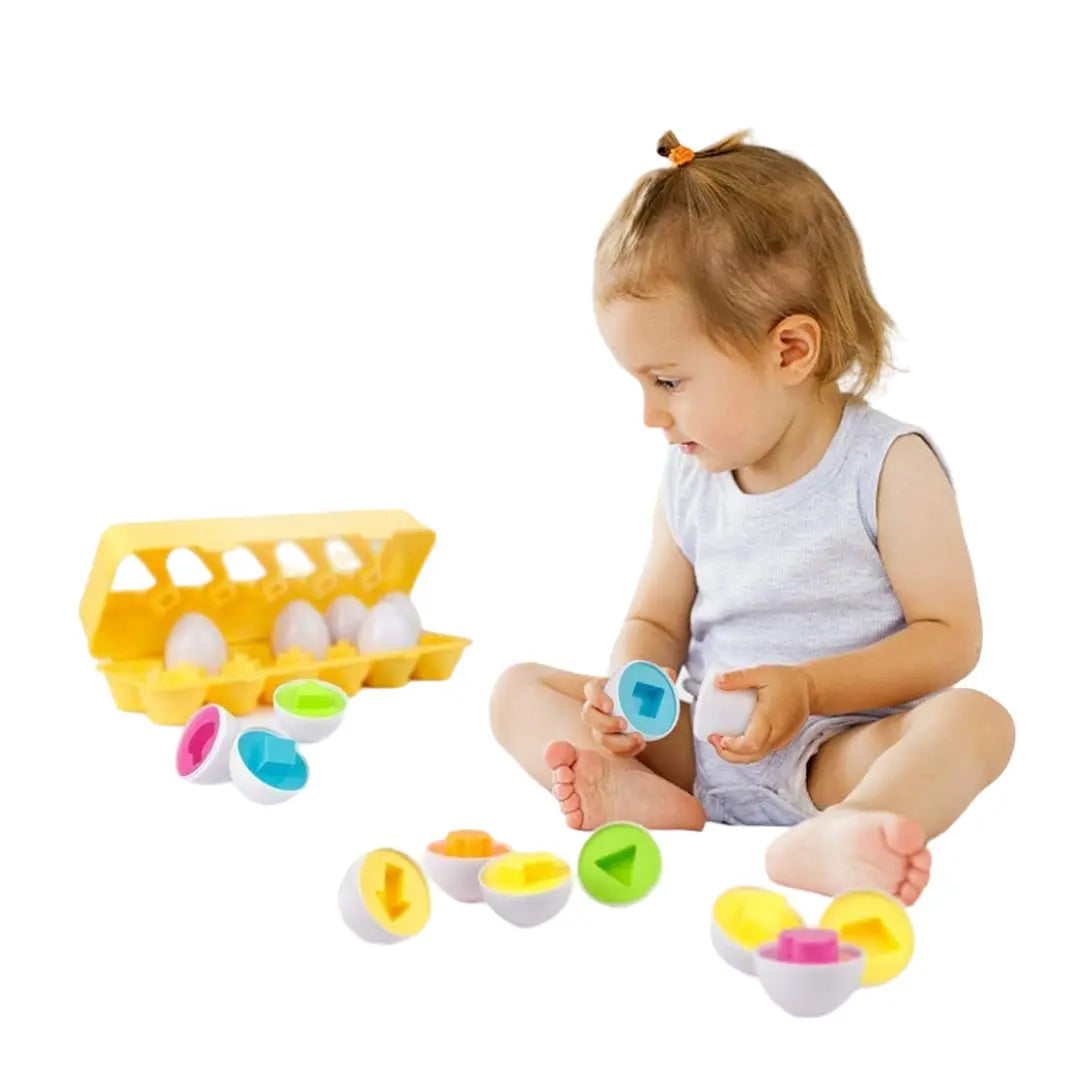 Huevos de Encaje Formas y Colores Amarillo