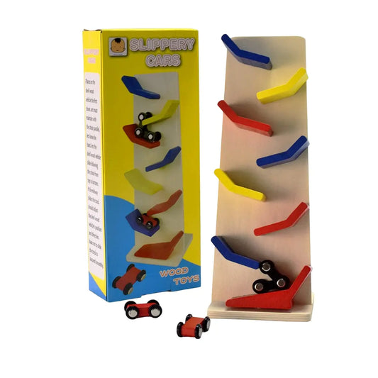 Juguete Caída Autitos Madera