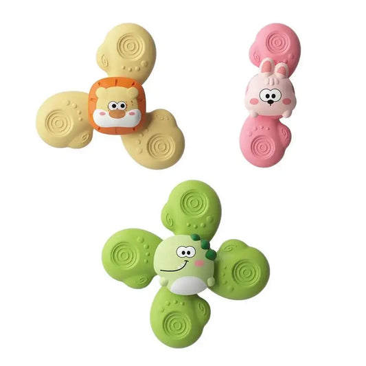 Set 3 Spinner con Ventosa Animales