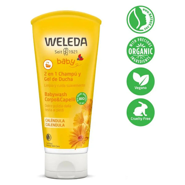 Shampoo y Gel de Ducha de Caléndula Bebé 200 ml: foto 2