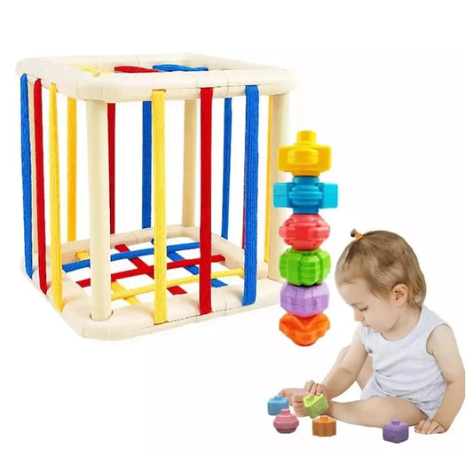 Cubo Sensorial Pequeño de Encaje