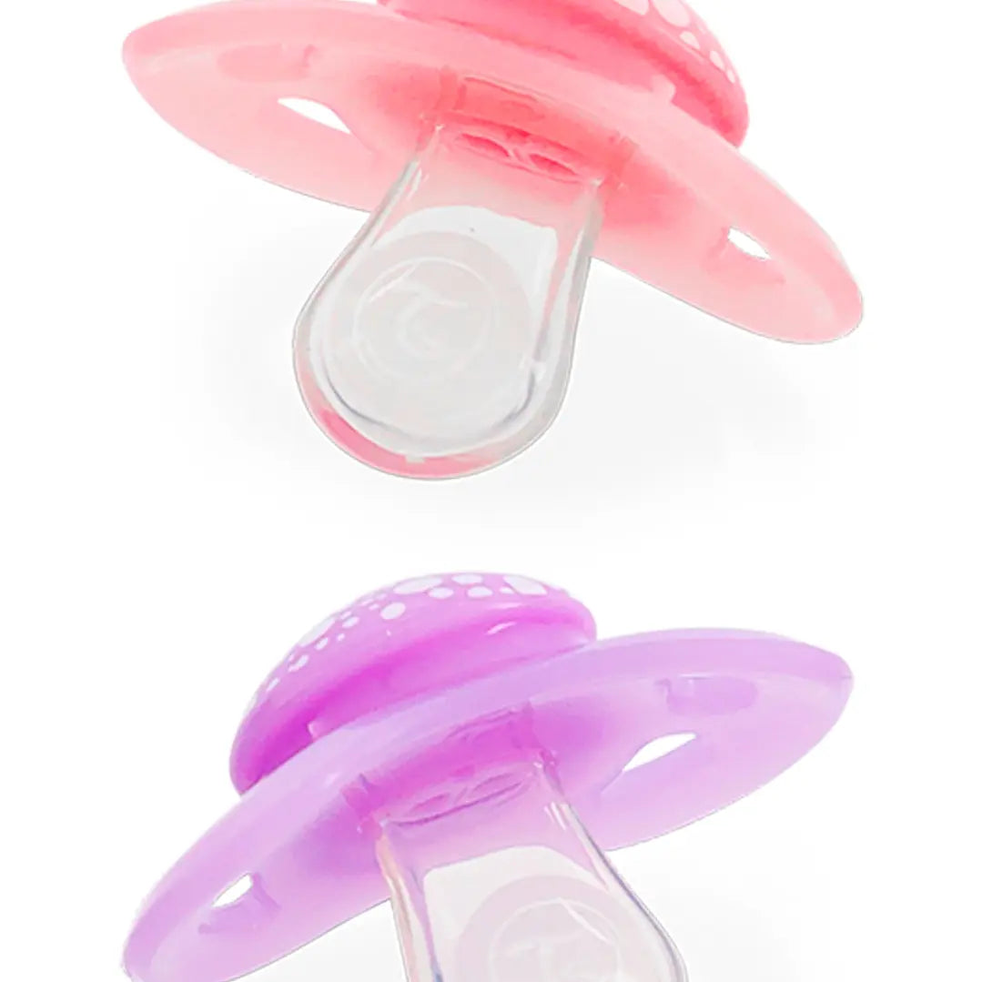 Chupetes Rosado & Violeta Twistshake 0 a 6 meses