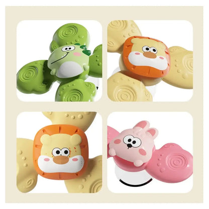 Set 3 Spinner con Ventosa Animales