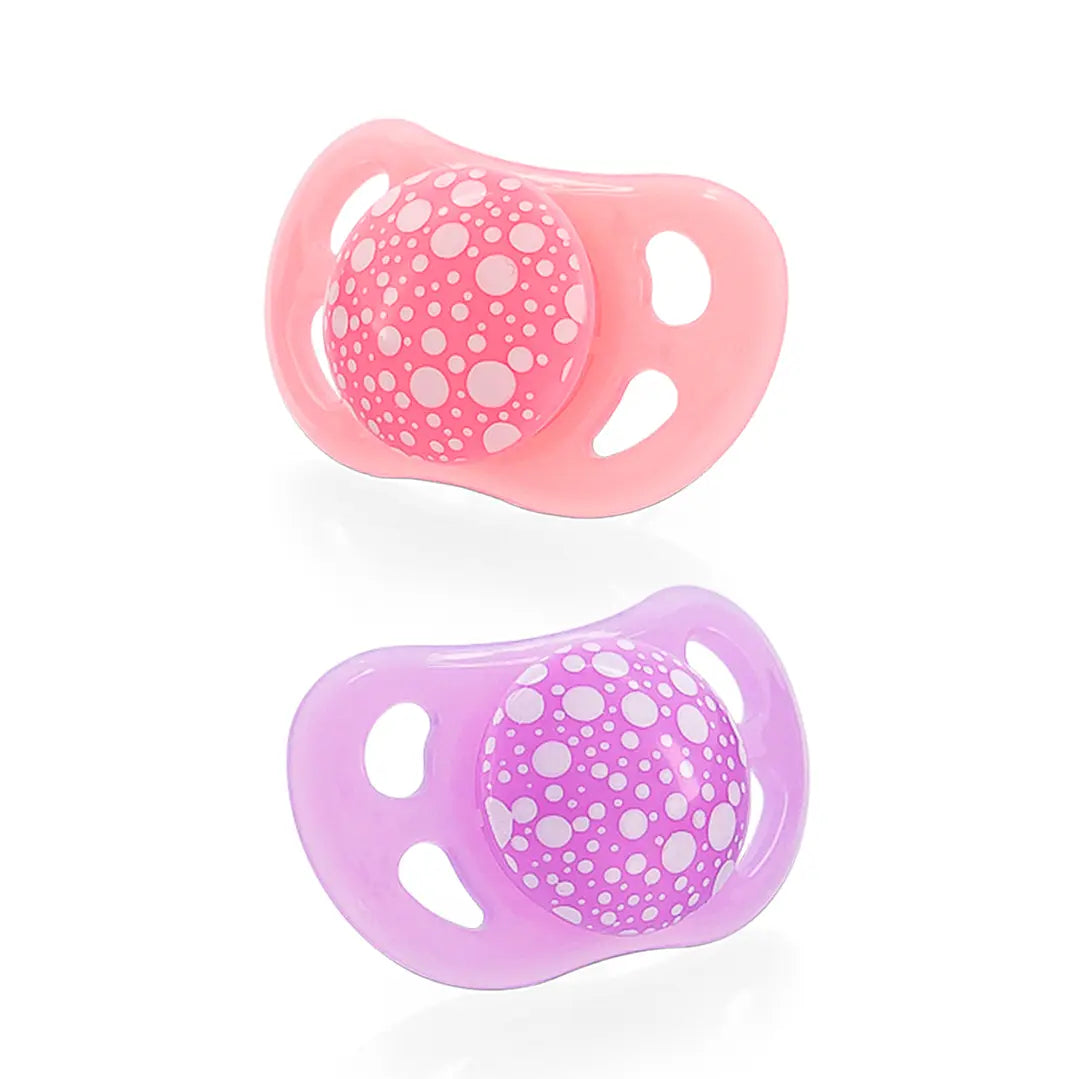 Chupetes Rosado & Violeta Twistshake 0 a 6 meses