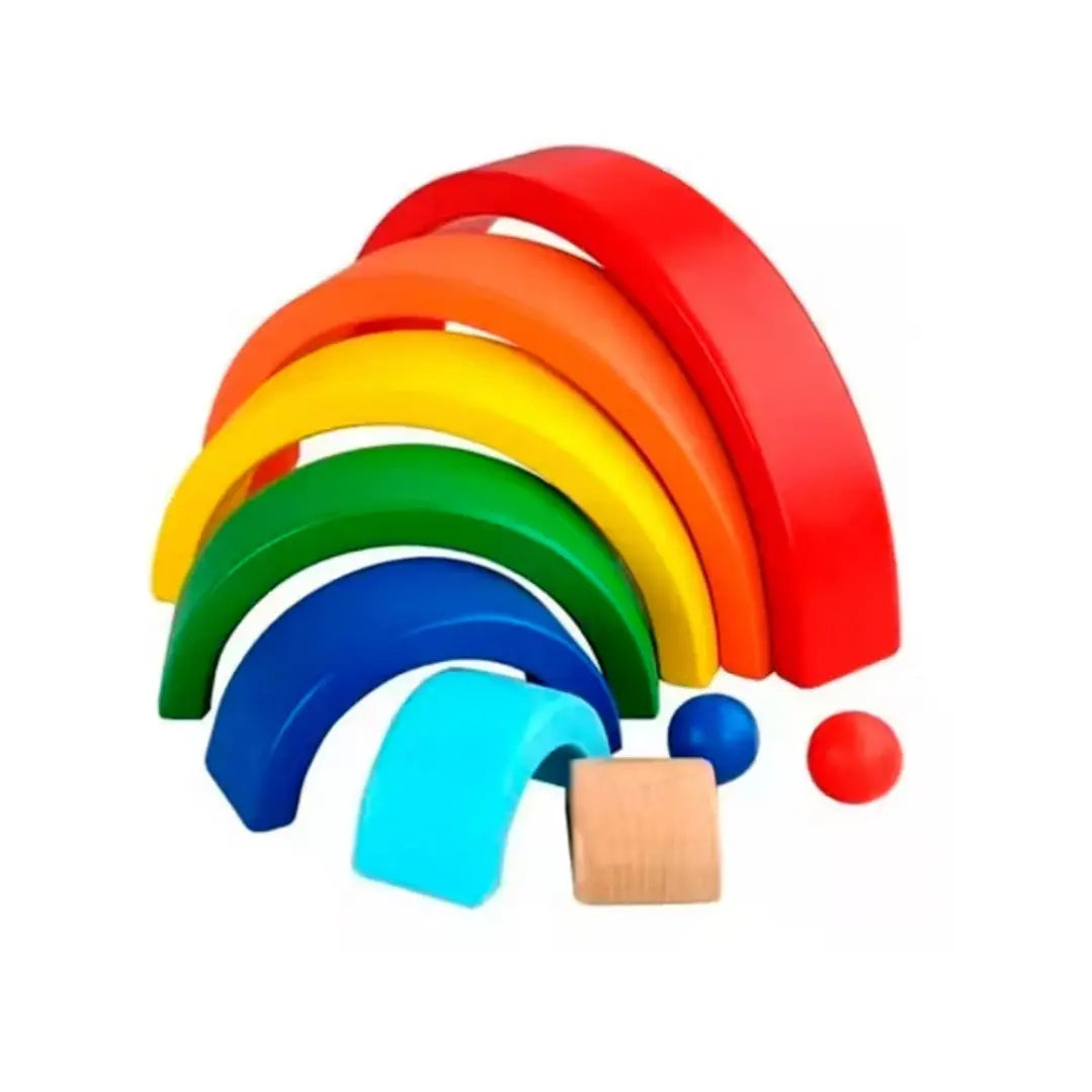 Arcoíris de Madera 9 Piezas