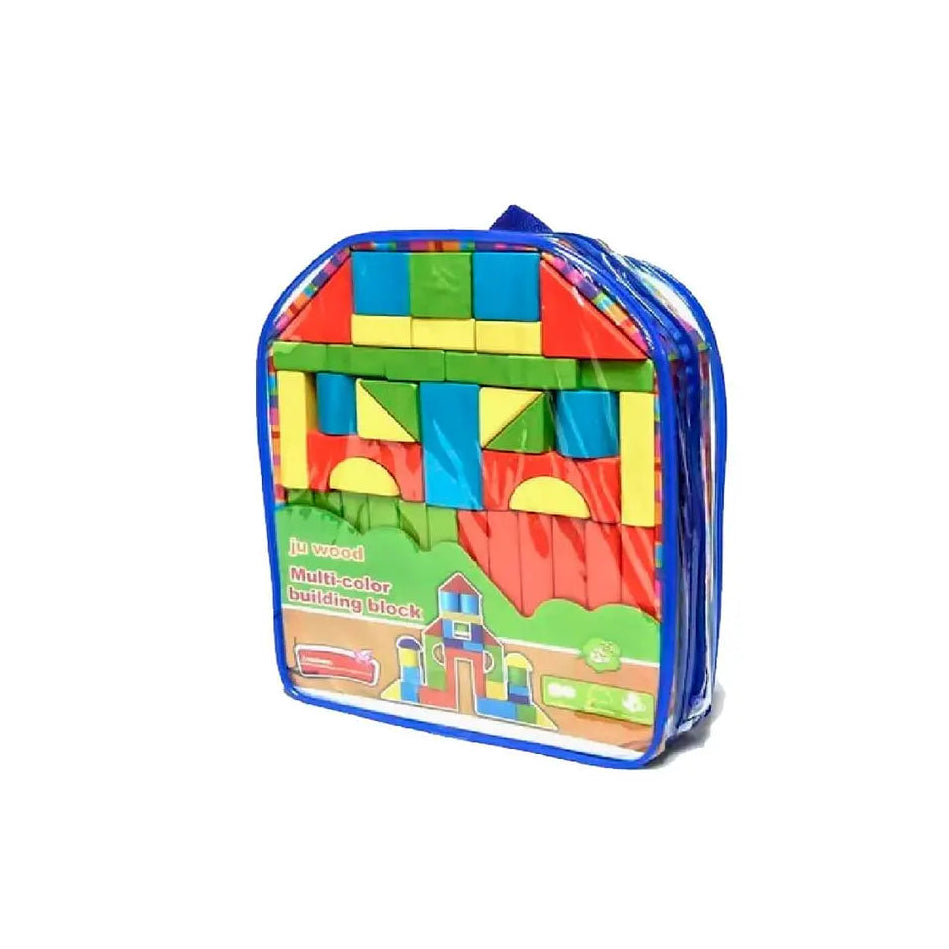 Mochila con Bloques de Madera 39 Piezas