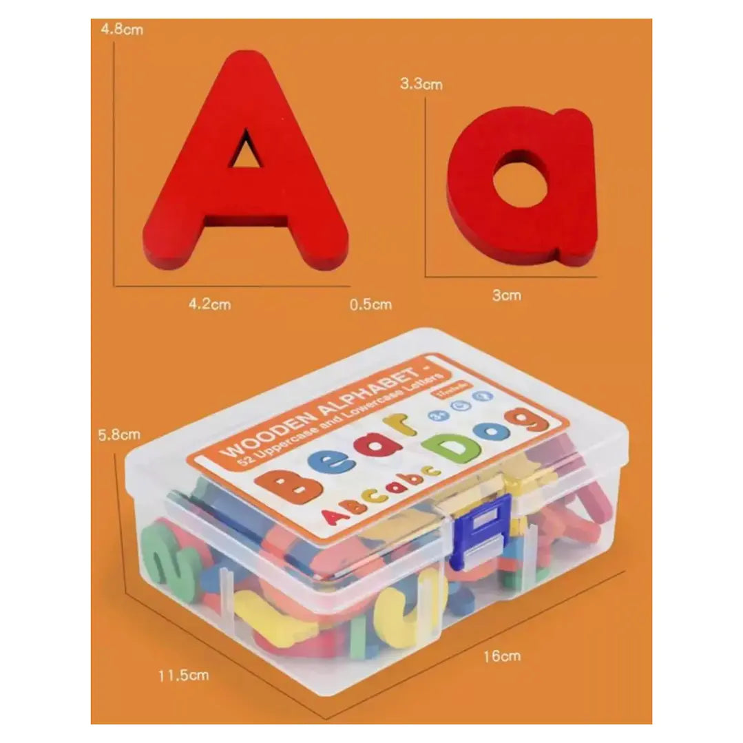 Caja de Letras 52 Piezas Abecedario