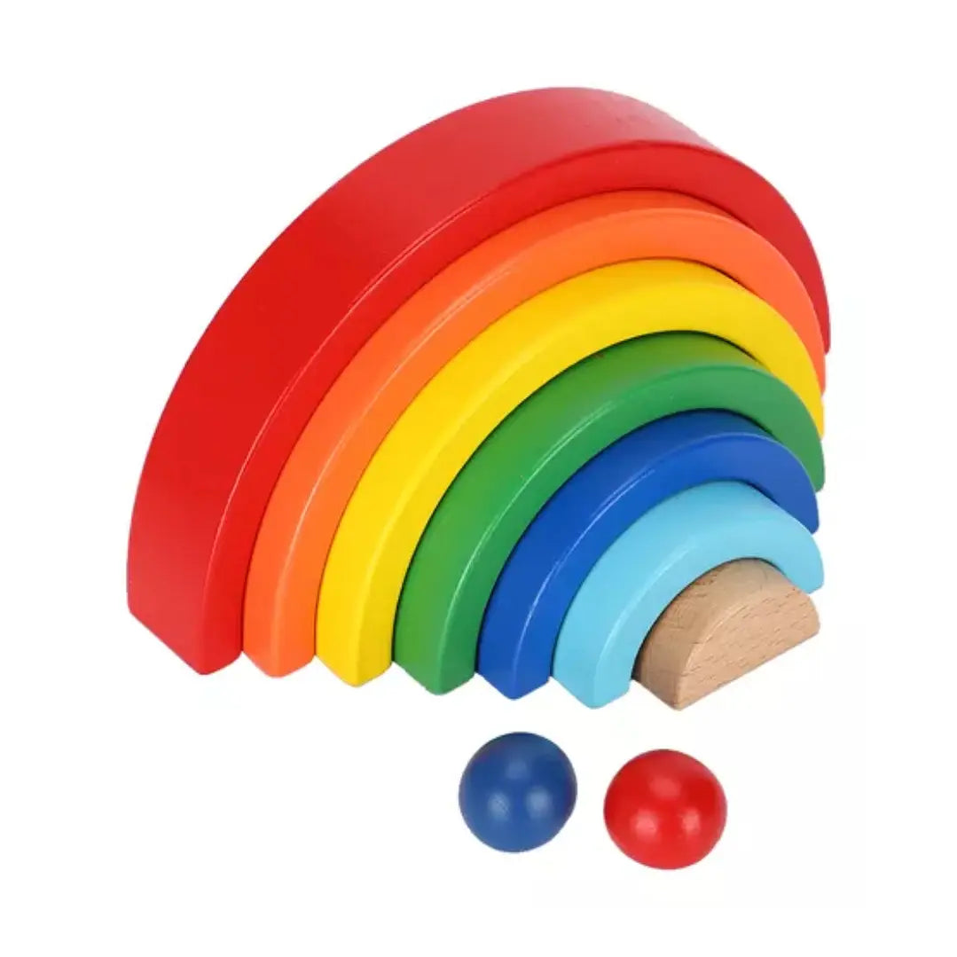 Arcoíris de Madera 9 Piezas