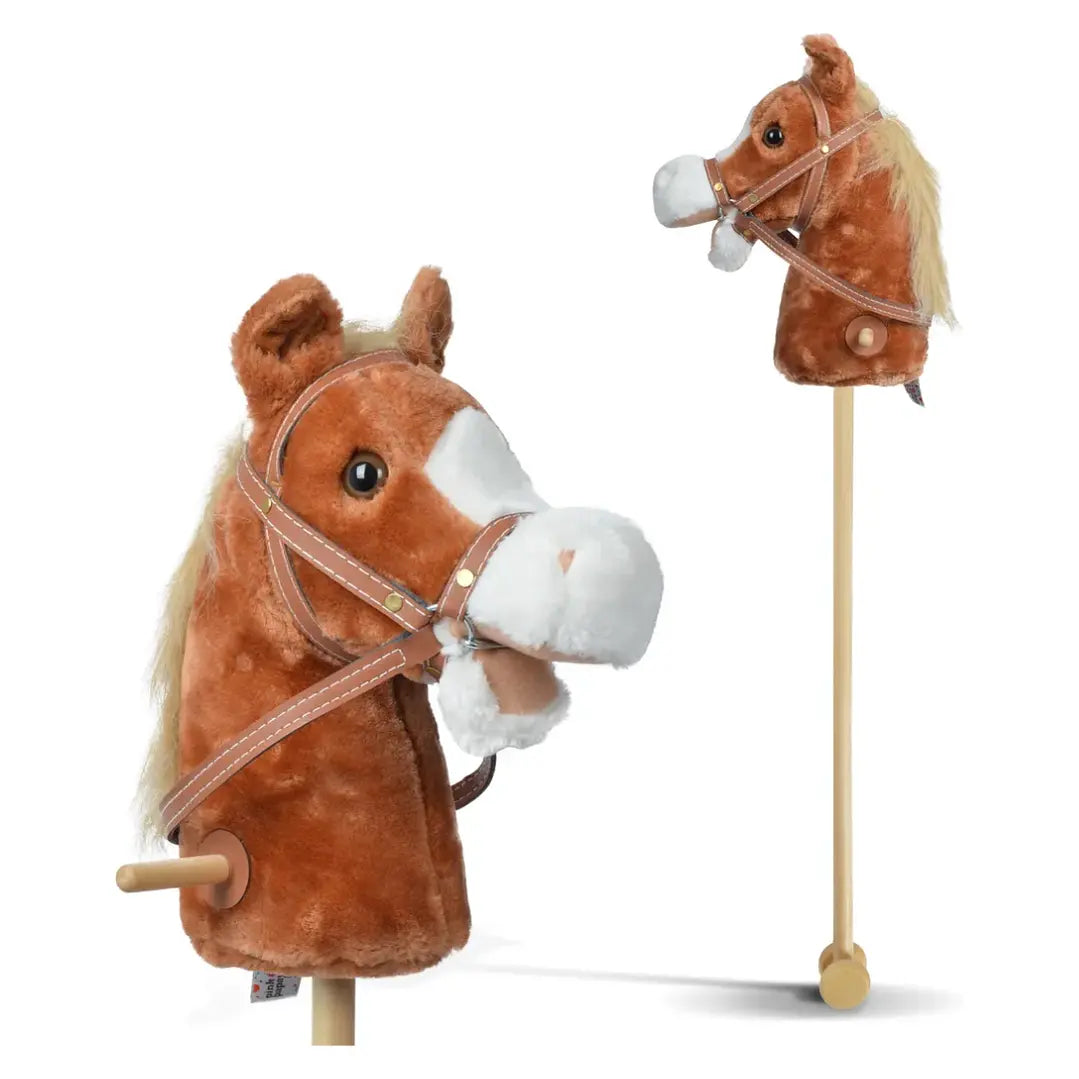 Caballo de Palo y Felpa con Sonido