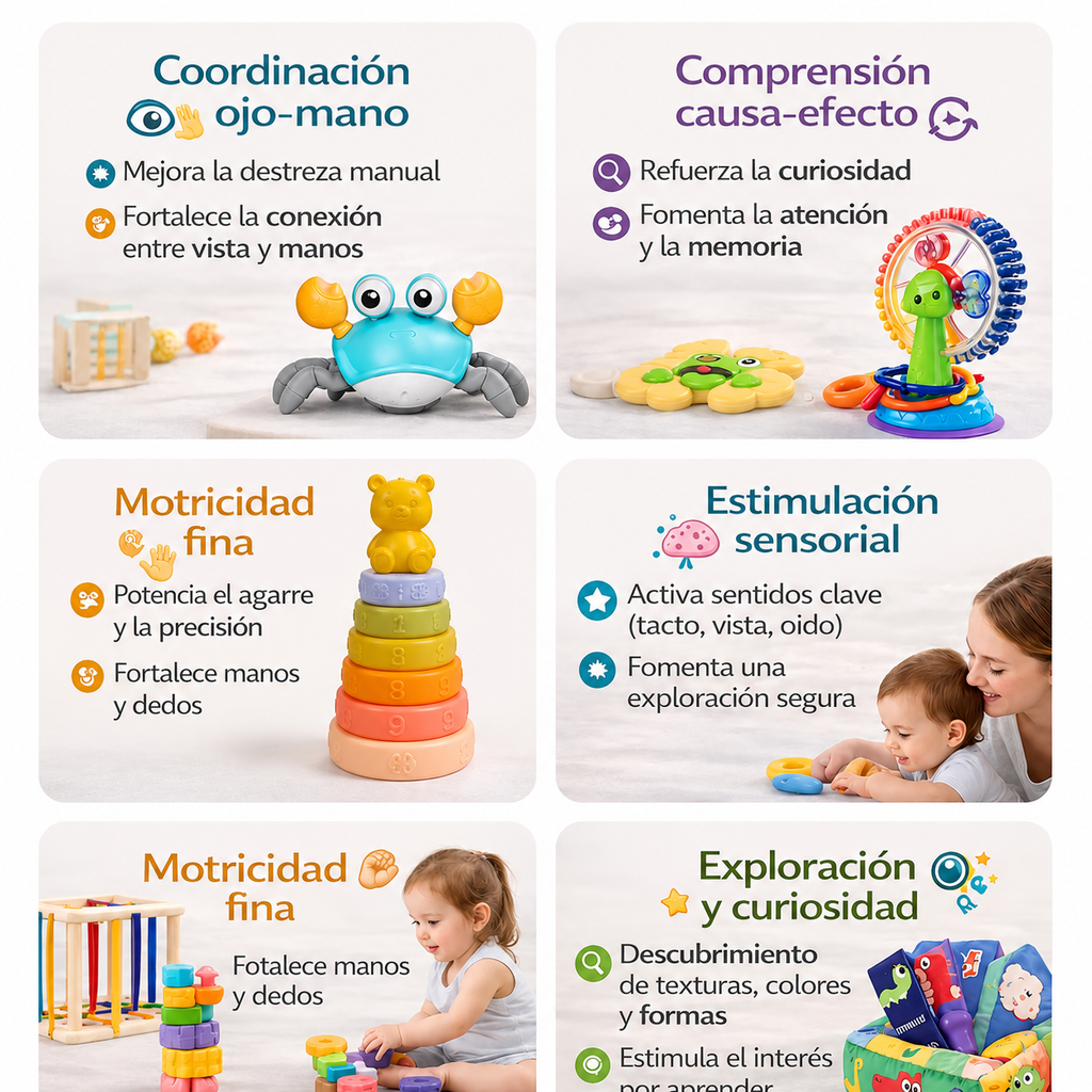 Box Estimulación Temprana de 6 a 12 Meses Aventura Marina Apilable
