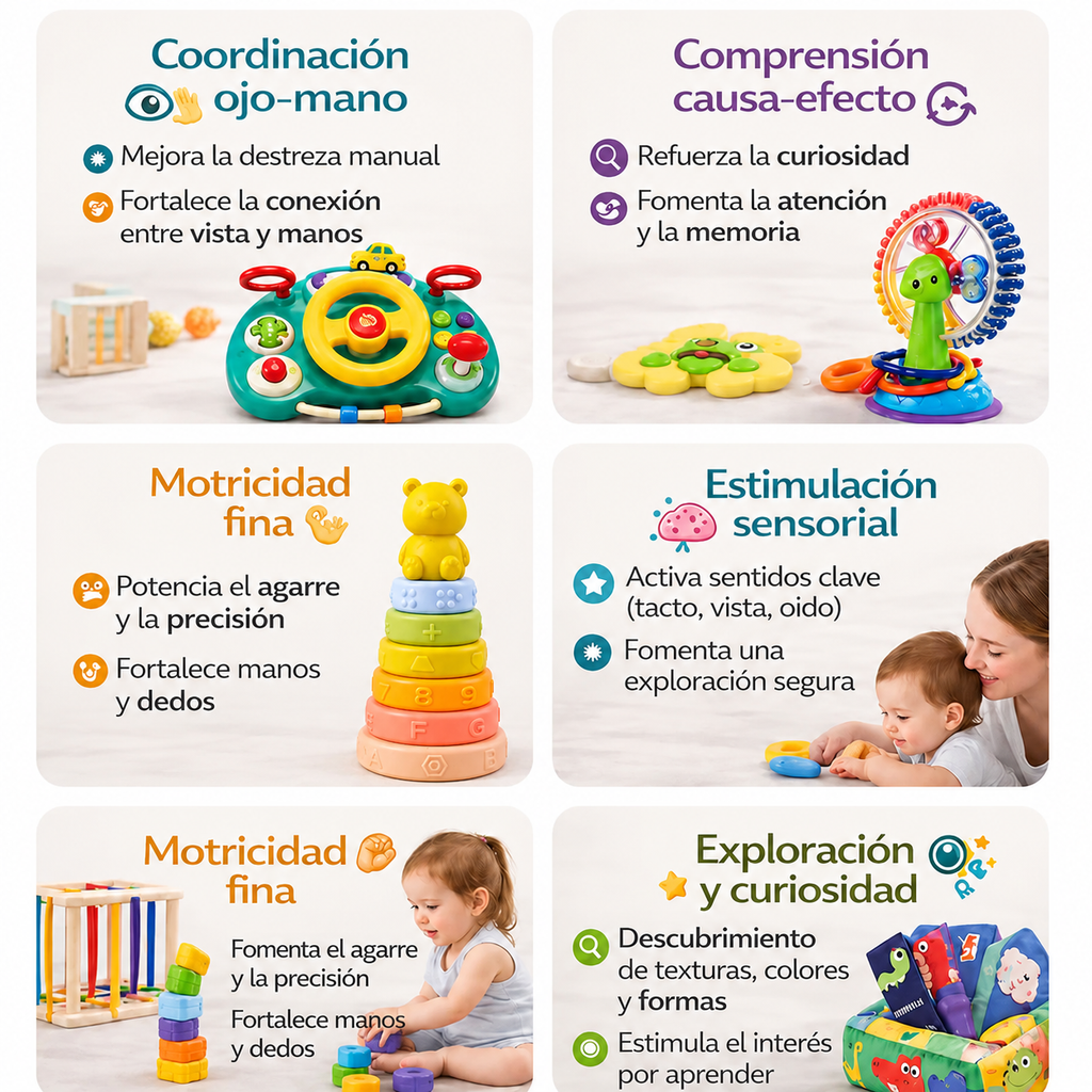 Box Estimulación Temprana de 6 a 12 Meses Aventura Urbana Apilable