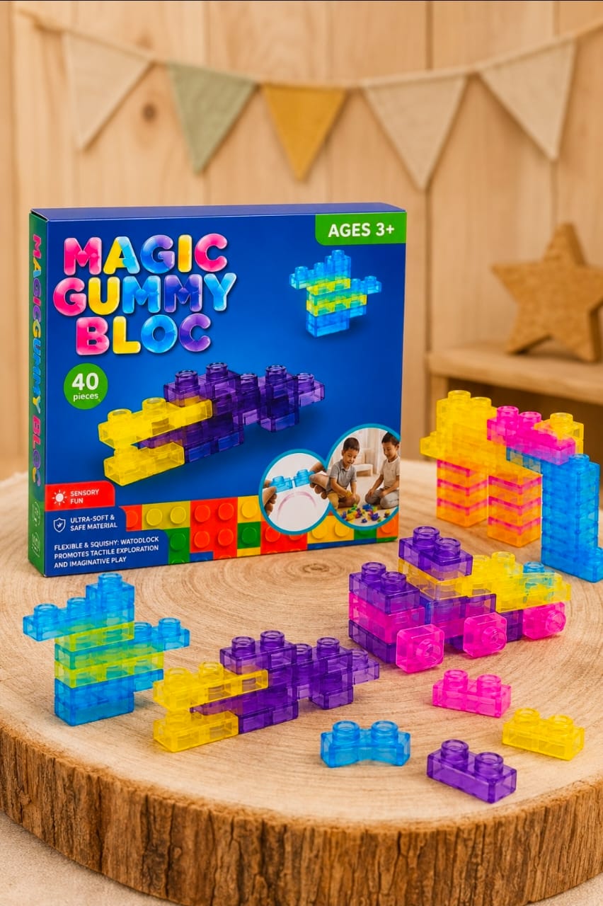 Set 40 Bloques Sensoriales de Silicona