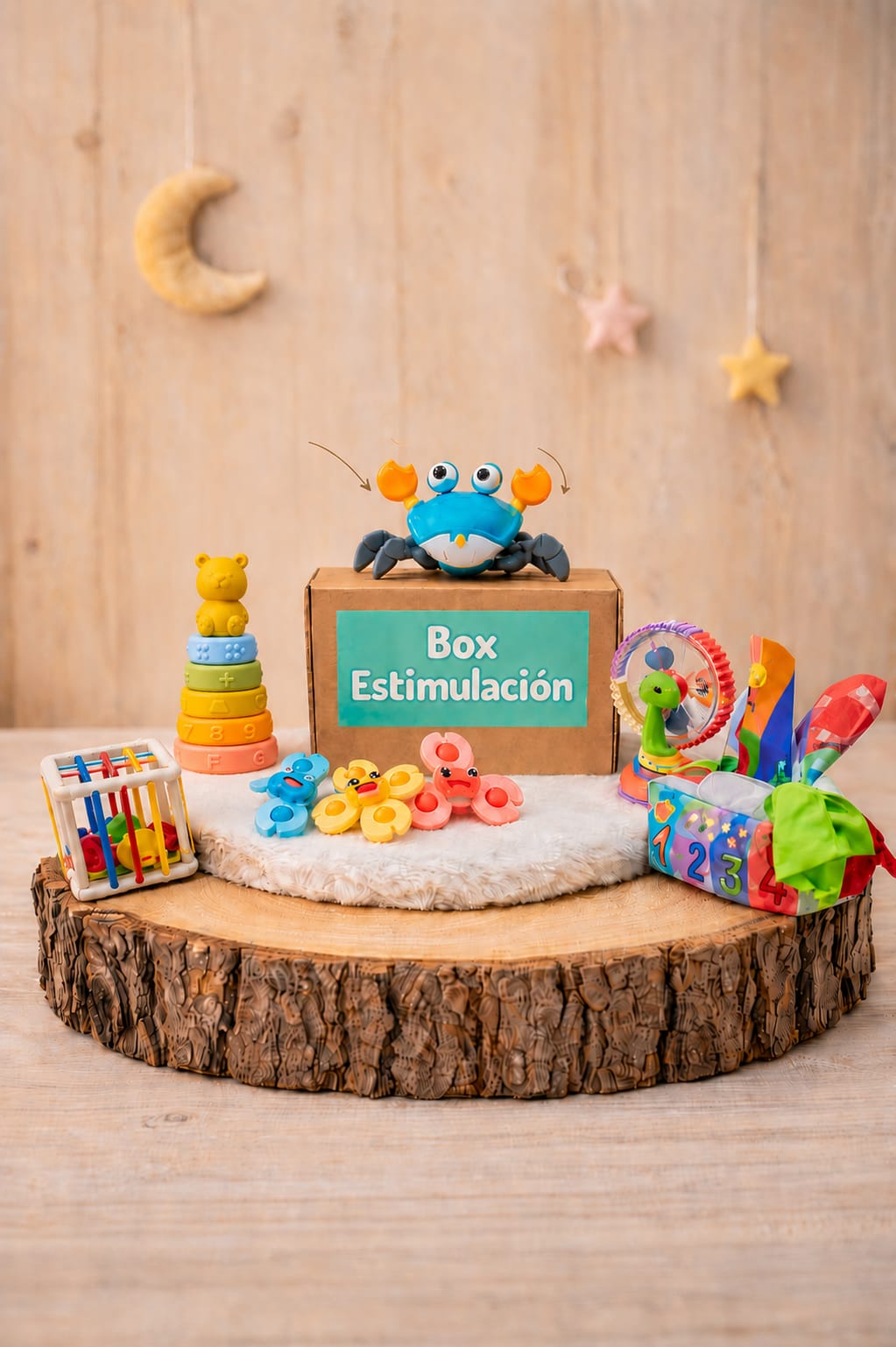 Box Estimulación Temprana de 6 a 12 Meses Aventura Marina Apilable