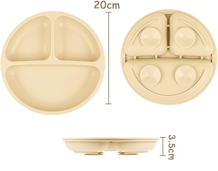Plato de Silicona con Servicio y Tapa "Colección Aurora"