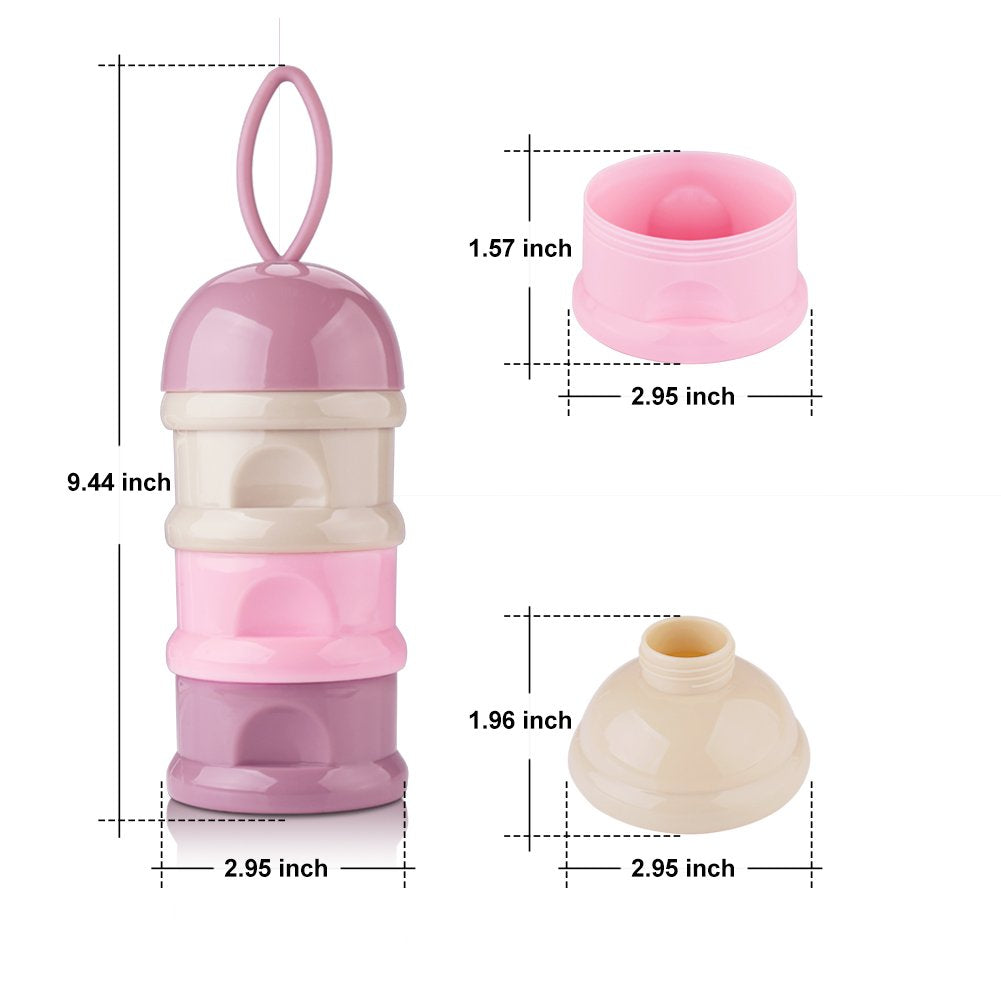 Contenedor de Leche en Polvo 3 Espacios