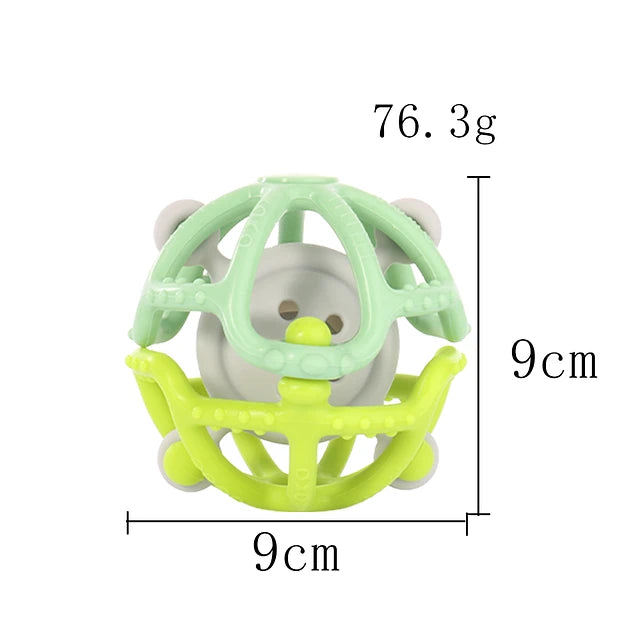 Mordedor Pelota Silicona Celeste