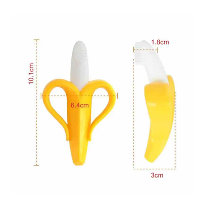 Mordedor de Silicona Cepillo Banana