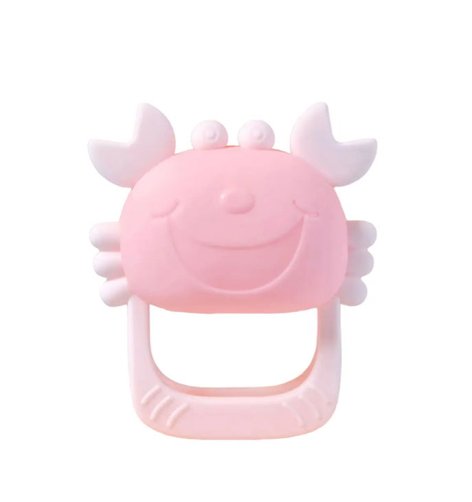 Mordedor Guante Agarre Cangrejo Rosado