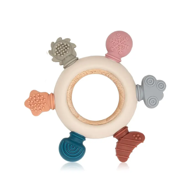 Mordedor de Silicona y Madera Sol