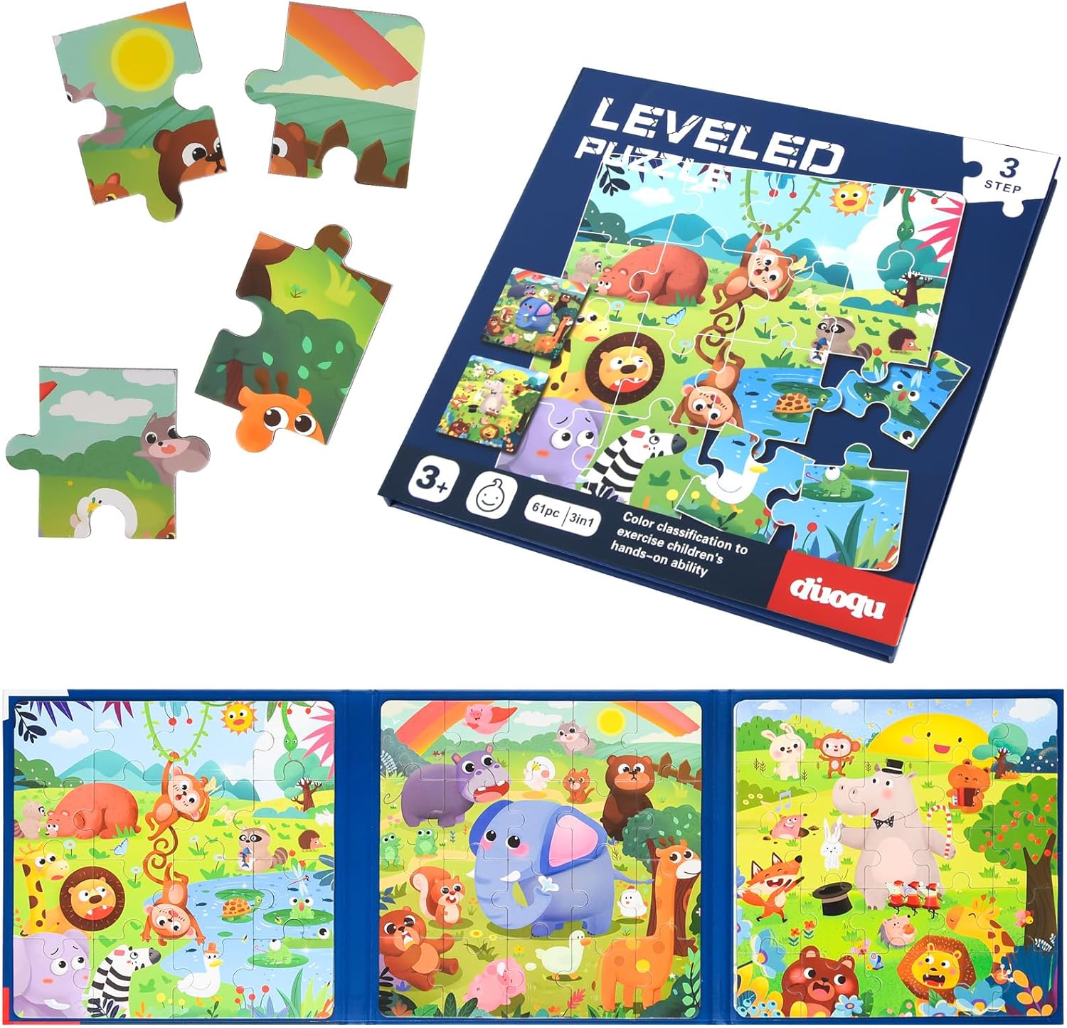 Pack 3 Rompecabezas Magnético Nivel 3