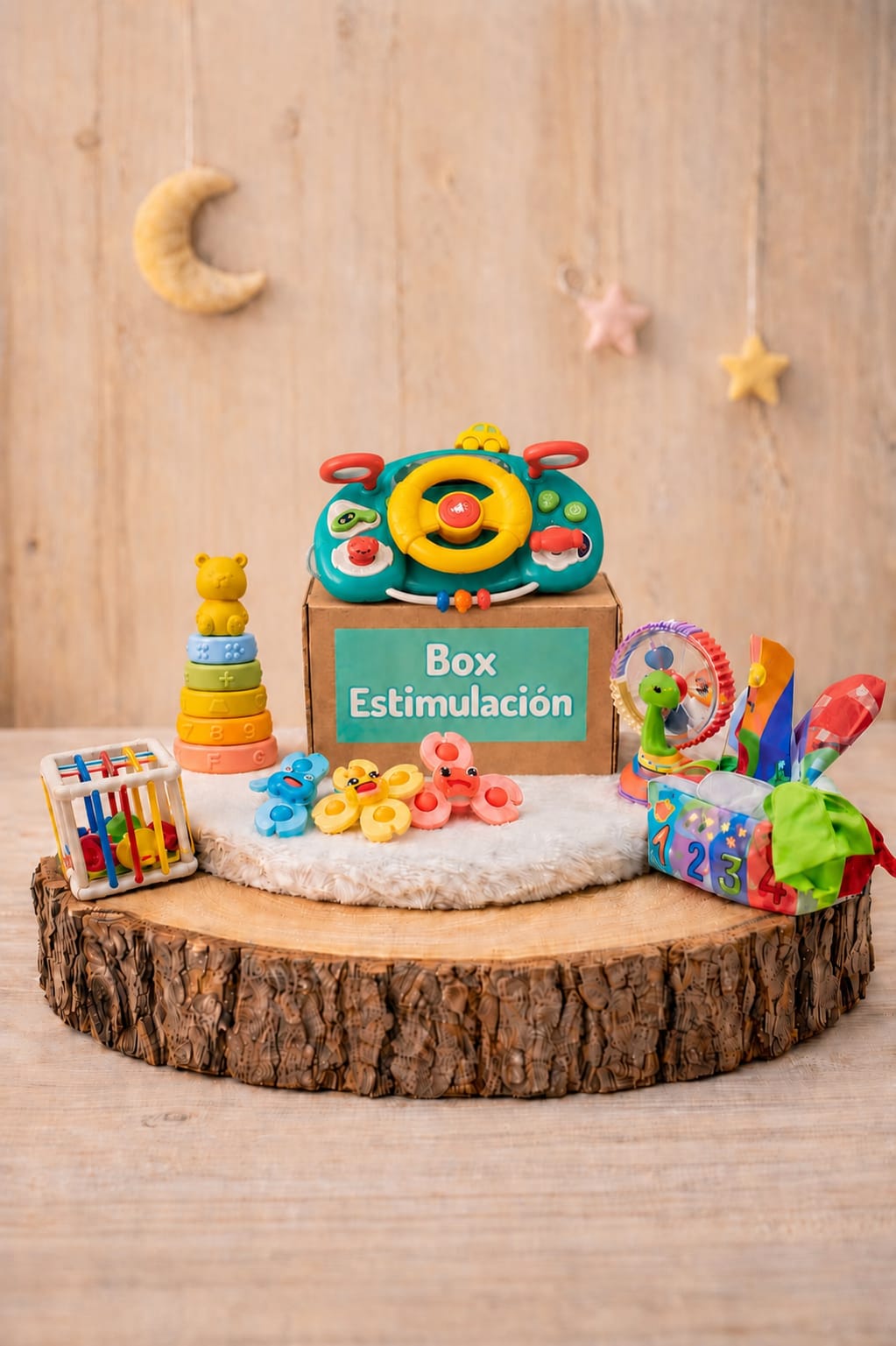 Box Estimulación Temprana de 6 a 12 Meses Aventura Urbana Apilable